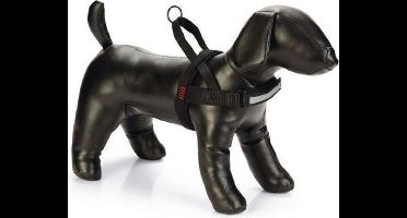 Beeztees Parinca Comfort Hondentuig Nylon Zwart 42-52 cm x 20 mm