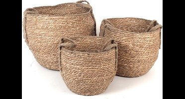 Manden set 3 touw de luxe wasmand plantenmand 37/23/12 Liter