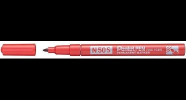 Pentel N50S Permanente Marker Rood - Fijne Punt