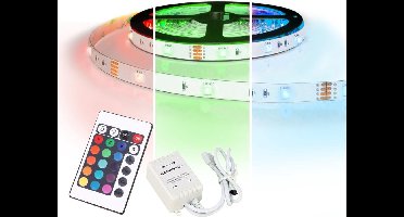 Led strip op batterij RGB basic complete set 5 meter