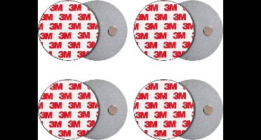 Rookmelder Bevestiging Magneet - Ophangsysteem - Magneten - Montageset - Brandmelder - 3M - 4 Stuks