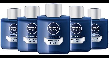 Nivea Men Aftershave Balsem - Protect & Care - 5 x 100 ml - Voordeelverpakking