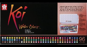 Sakura Koi Water Colors Studio Set | 96 halve napjes