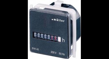 Müller BW 40.18 24V 50Hz Bedrijfsurenteller Roltelwerk