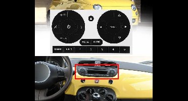 Passend Voor Fiat 500 Autoradio Cd Radio Paneel Interieur beschadigde knoppen reparatie vervanging beschadigd Auto Aux