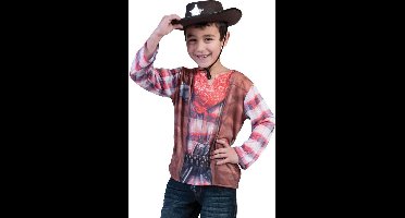 3D Shirt Cowboy voor kinderen