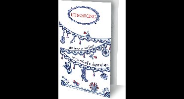 1000 Graden - 6 Dubbele Uitnodigingen Met Envelop – Uitnodigingen