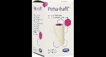 Peha-haft color latexvrije fixatiezwachtel. blauw  8 cm x 4 meter