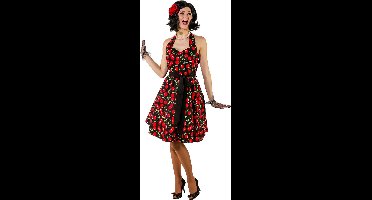 Kersen Jurk Rockabilly Cherry - Maat S