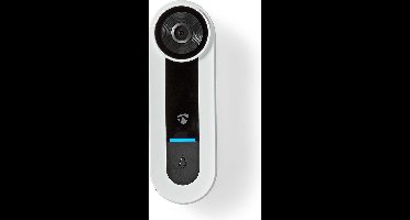 Nedis SmartLife Videodeurbel - Netvoeding - 1536x1536 - Cloud Opslag (optioneel) / microSD (niet inbegrepen) / Onvif - IP65 - Met bewegingssensor - Wit