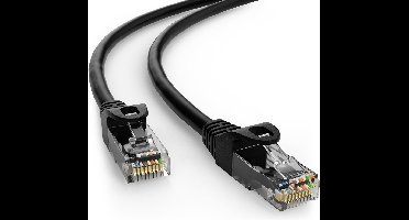 Wentronic CAT5E Netwerkkabel - RJ45 - Zwart - 1 m