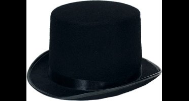 Hoge hoed vilt zwart