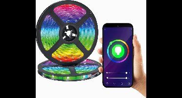 XCOAST WLAN Slimme SMART LED-stripverlichting RGBW 2m - Kan worden bediend met de gratis Smart Life app