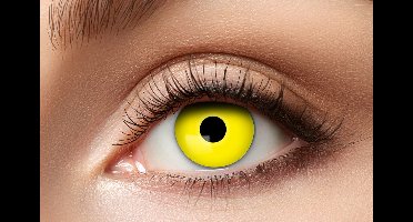 Eyecatcher Gele Kleurlenzen – Weeklenzen Zonder Sterkte – Voor Heksen, Monsters & Horror Cosplay – Halloween Special