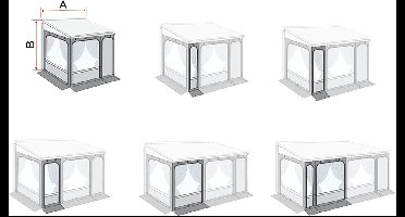 Fiamma Privacy Room / Caravanstore ZIP XL voorwand voor luifels 20 cm