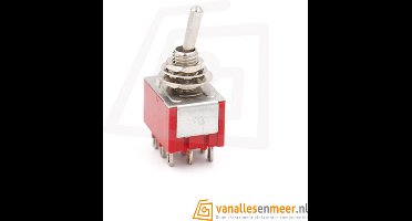 tuimelschakelaar aan/uit/aan 3PDT MTS-303 - wipschakelaar