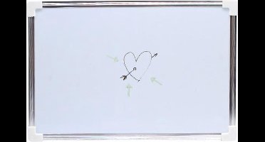 Lowander whiteboard magnetisch 20x30 cm - Tweezijdig - Memobord - Planbord