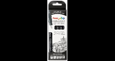 Pentel - Fijnschrijver Pointliner Set 5 stuks - Zwart