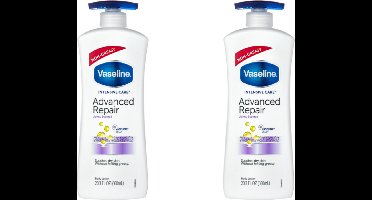 Vaseline Advanced Repair With Pump Body Lotion - 2 x 600 ml