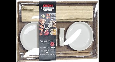 Sushi servies / serveerset voor 2 personen - 7-delig - Sushi eetset - keramiek