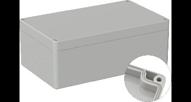 TRU COMPONENTS TC-9065480 Outdoorbehuizing 200 x 120 x 75 Polycarbonaat Grijs-wit (RAL 7035) 1 stuk(s)