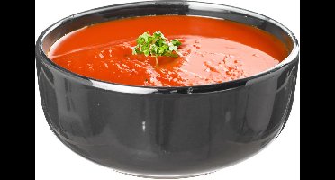 Secret de Gourmet Soepkommen/schaaltjes - 6x - Santorini - keramiek - D15 x H6.5 cm - donkergrijs