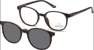 Montana Leesbril MRC2A +1:50 TURTLE inclusief Clip-on zonnebril