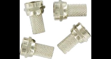 Kopp coax F-connector 4,9 mm 4 stuks