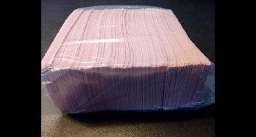 Dental Towels - 125 stuks - Paars - Waterdichte servetten - Schoonheidszorgen