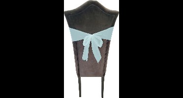 Tule stof op rol - 5x - lichtblauw - 30cm x 9meter - Organza/mesh decoratie stoffen
