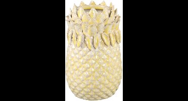 PTMD Bloempot Tamiah - 17x17x27 cm - Keramiek - Geel