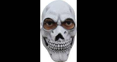 Partychimp Schedel Skelet Skull Gezichts Masker Halloween Masker voor bij Halloween Kostuum Volwassenen - Latex - One-size