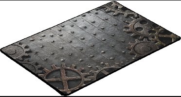 Offline - Speelmat: Rusty Gears - 60x40 cm - Polyester