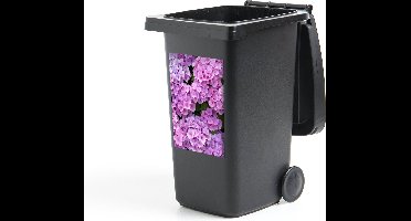 Container sticker Bloemen - Hortensia - Struik - Roze - Bloemblaadjes - 40x60 cm - Kliko sticker