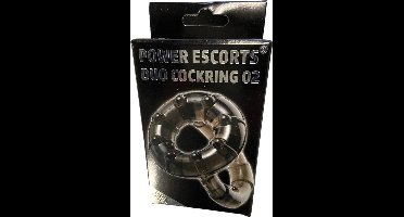 Power Escorts - Duo Cockring 02 - Penis & Balzak - Flexibel - BR74 - Zwart