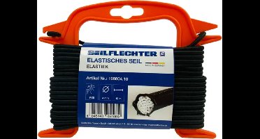 Seilflechter - Elastiek - Zwart - 4mm - Op Haspel - Maat: 15M