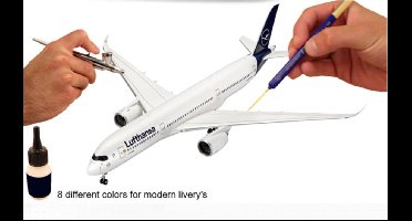 Revell Hobbyverf Vliegtuigen - 36203 Model Color - Moderne Civiele Vliegtuig Kleuren - Acryl Set 8x17ml Verf set - 8 x 17 ml