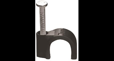 Kabel clip | 9/25 ΜΜ | Zwart | 100 Pcs.