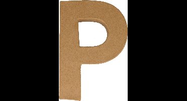 Artemio letter P papier-maché 15 cm