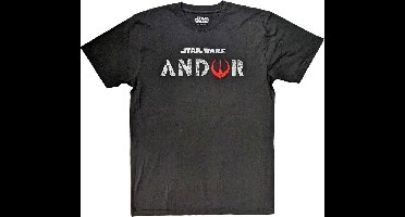 Disney Star Wars - Andor Logo Heren T-shirt - S - Zwart