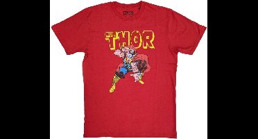 Marvel Thor - Hammer Distressed Heren T-shirt - L - Rood