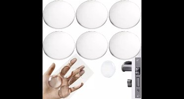 Ruhhy Deurbuffer - 6x - zelfklevend - transparant - polyurethaan - stootdopjes