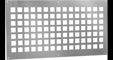 Nedco BV Ventilatieplaat 250x450mm aluminium