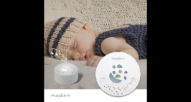 Nedis White Noise Machine - 18 Sound Options - 1 W - Maximale batterijduur: 18 uur - Dimbaar Licht - Tijdschakelaar - Wit