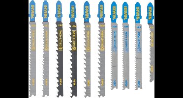 IRWIN Set Pro Performence decoupeerzagen 10PCS mix 7 hout/3 metaal, diverse vertanding, T-aansluiting