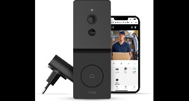 FlinQ Slimme Deurbel - Deurbel Draadloos - Deurbel met Camera - Incl Gong - 1080P HD - Zwart