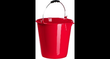 Plasticforte Emmers - 3x stuks - met schenktuit - 12 Liter - roze - schoonmaakemmer