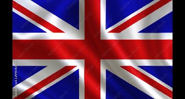 New Age Devi - UK Vlag - Groot-Brittannië - 90x150cm - GB United Kingdom Flag - Originele Kleuren - Sterke Kwaliteit - Incl. Bevestigingsringen