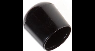 Pootdop zwart rond | 28mm (4 stuks) - Stoelpootdop - peerdop
