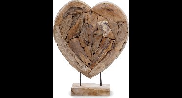 SenS-Line - Deco Heart 30 Cm - Bruin